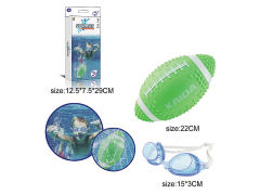 潜水橄榄球+潜水眼镜