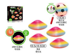 足球障碍物套装带灯光