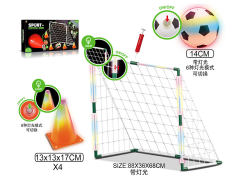 灯光足球门+障碍物