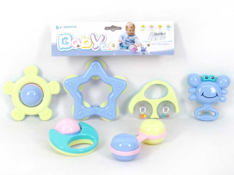 Rock bell for baby(6in1) toys