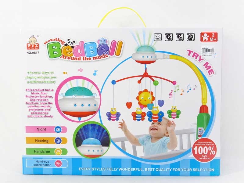 B/O Musical Mobile Bell Set W/L_M toys