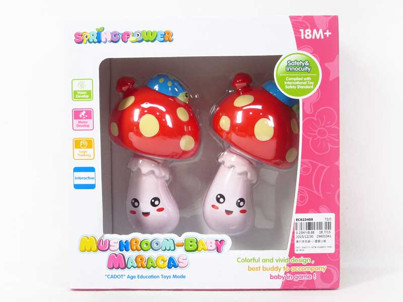 Mushroom-Baby Maracas toys