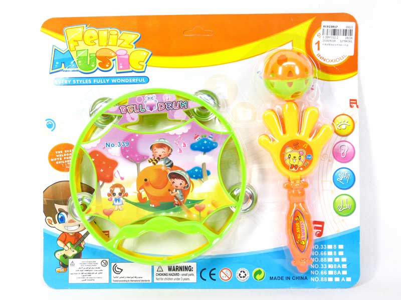 Bell Drum & Bell(2in1） toys