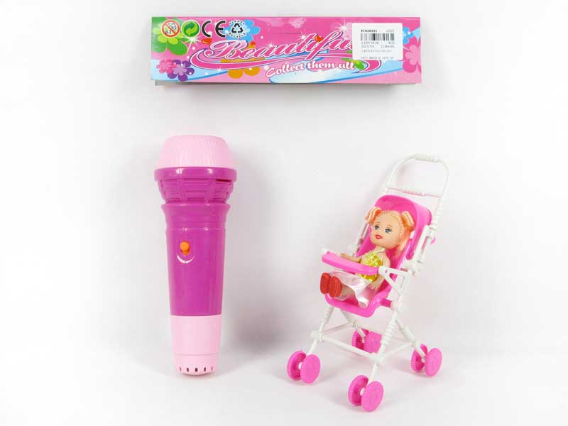 Microphone & 3inch Doll toys