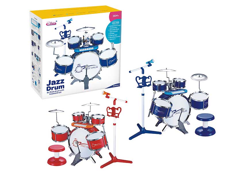 Jazz Drum Set & Microphone toys