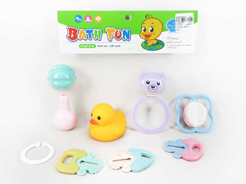 Bell Set & Latex Duck toys