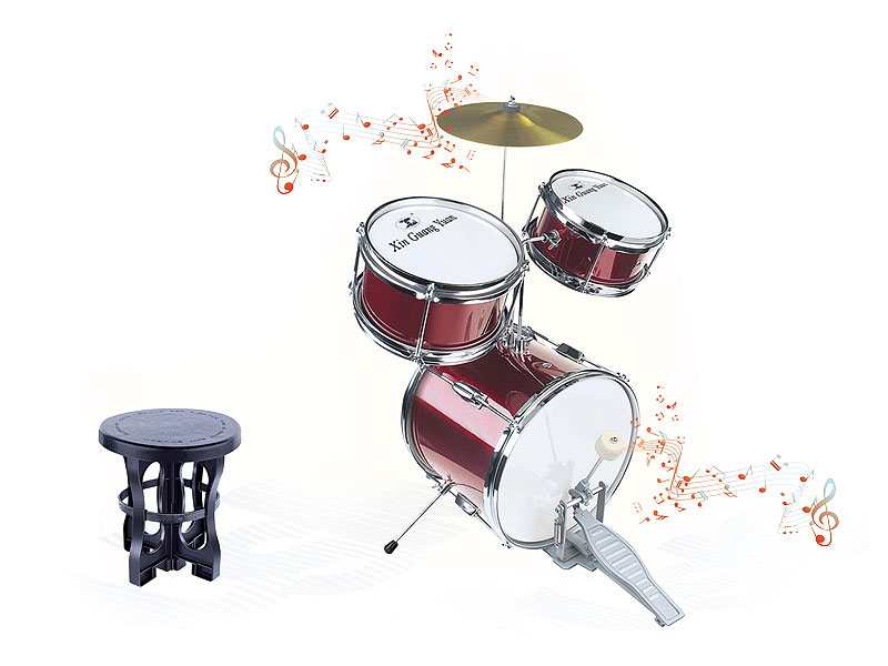 Die Cast Jazz Drum Set & Chair(2C) toys