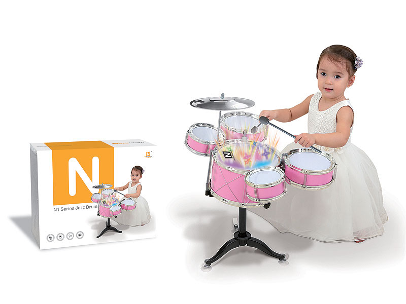 Jazz Drum Set W/L_M & Chair(2C) toys
