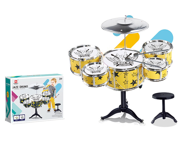 Jazz Drum Set & Chair(2C) toys