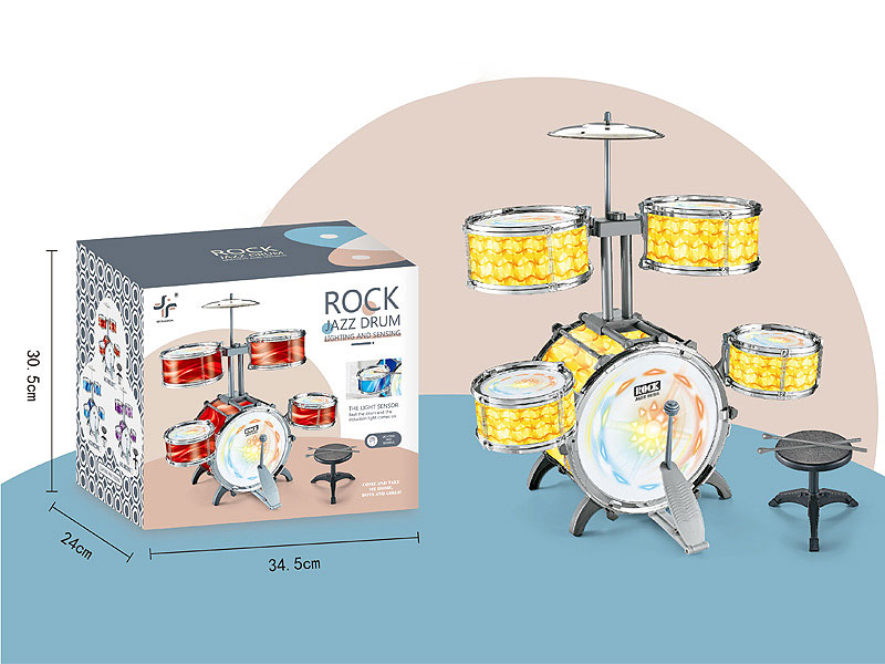 Jazz Drum Set W/L toys