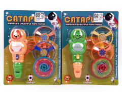 Whistle & Eject Flying Disk & Top(2S) toys
