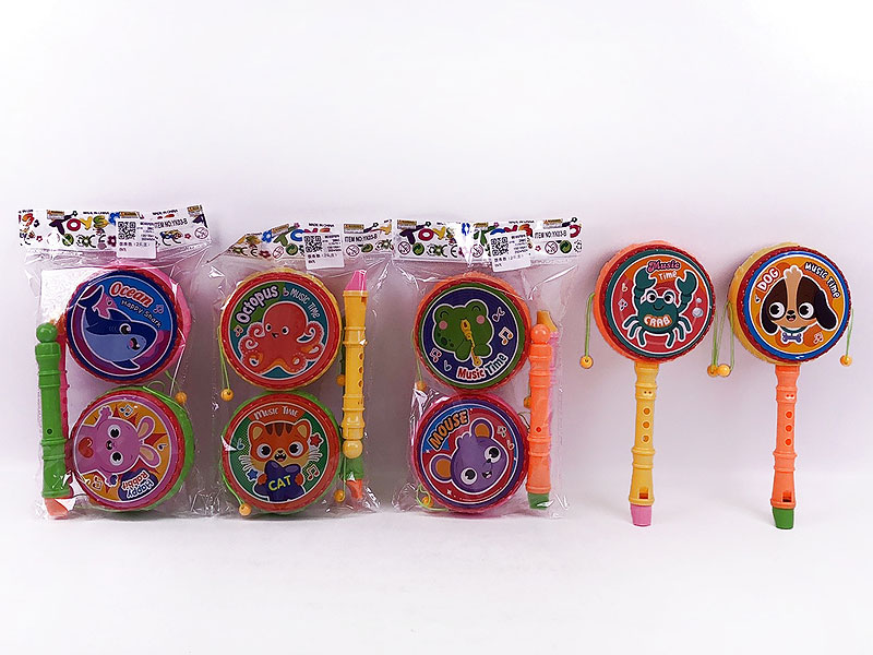 Rattle-drum(2in1) toys