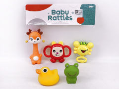 Rock Bell & Latex Animal(5in1) toys