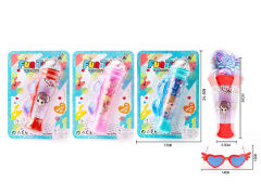 话筒带闪光+眼镜