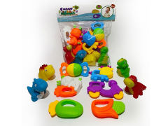 Vinyl Animal & Rattle(10PCS) toys