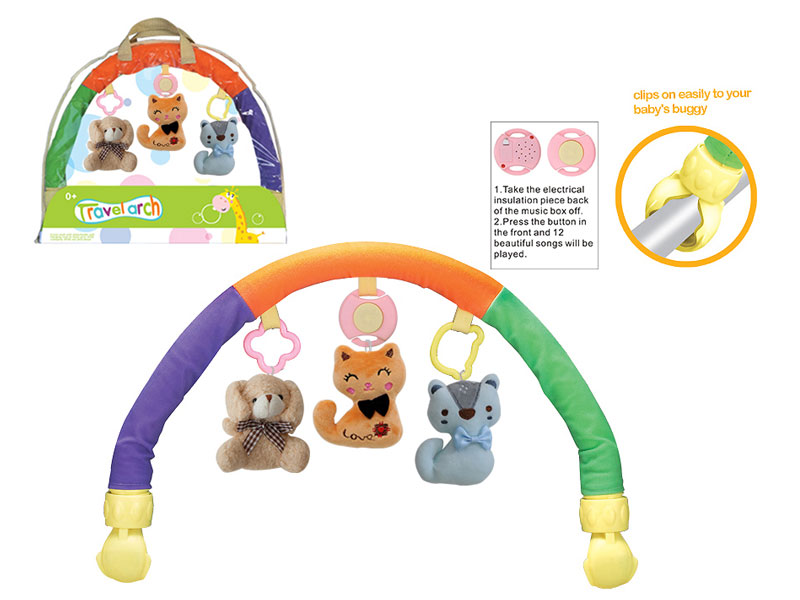 Plush Music Cart Clip Bedside Bell(2C) toys