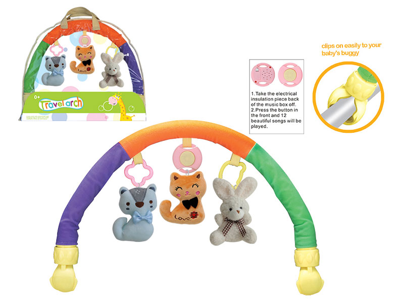 Plush Music Cart Clip Bedside Bell(2C) toys