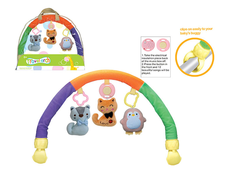 Plush Music Cart Clip Bedside Bell(2C) toys