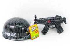 Toy Gun & Police  Cap