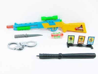 Soft Bullet Gun Set & Police Set(2S2C) toys