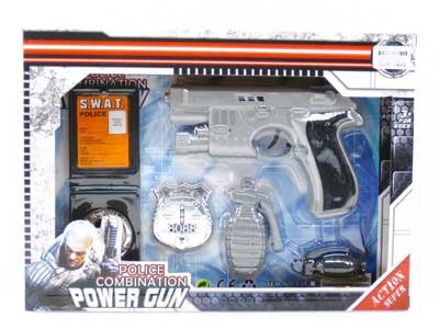 Fire Stone Gun W/L& Police Set toys