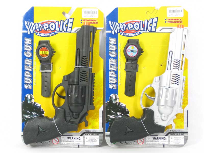 Friction Cap Gun Set(2C) toys