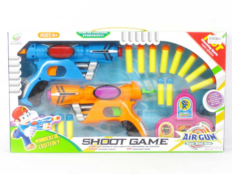 Soft Bullet Gun Set(2in1) toys