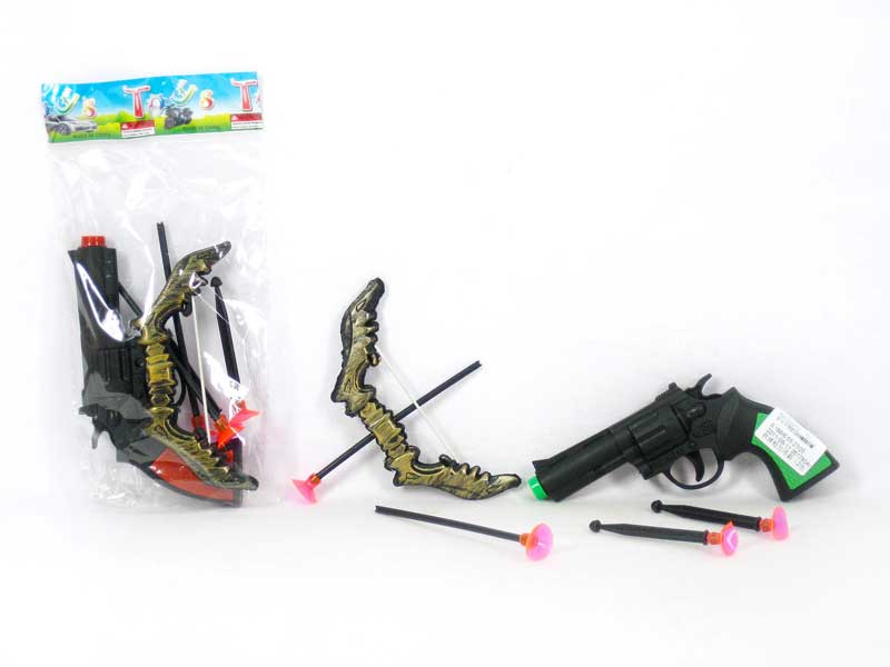 Soft Bullet Gun & Bow &Arrow(2C) toys