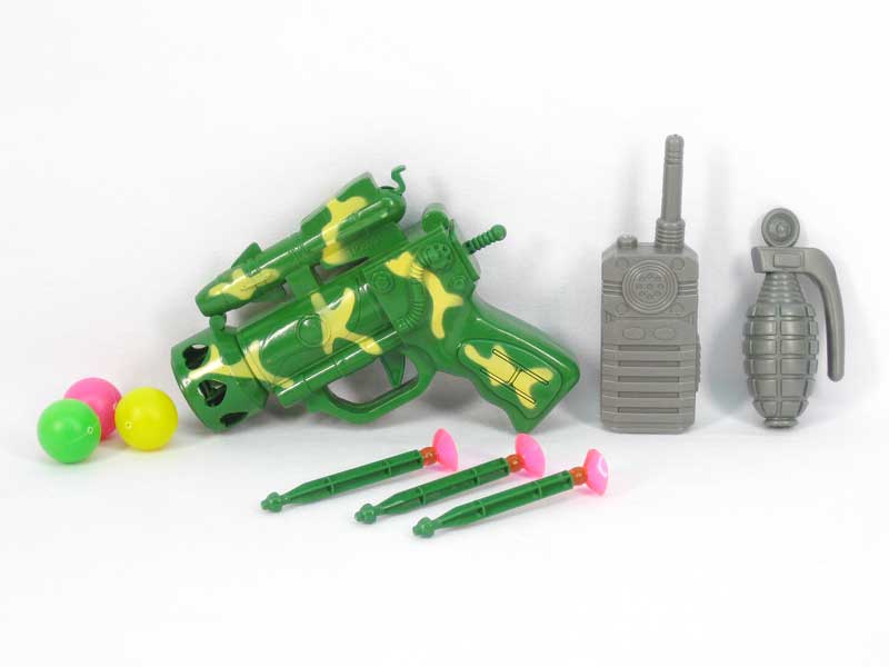 Pingpong Gun Set & Soft Bullet Gun(2C) toys