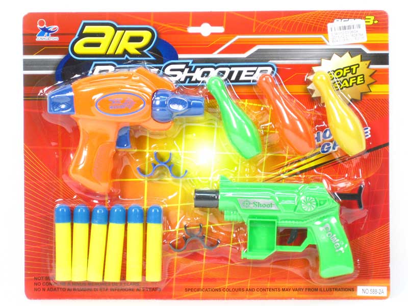 EVA Soft Bullet Gun & Bowling Gun(2in1) toys