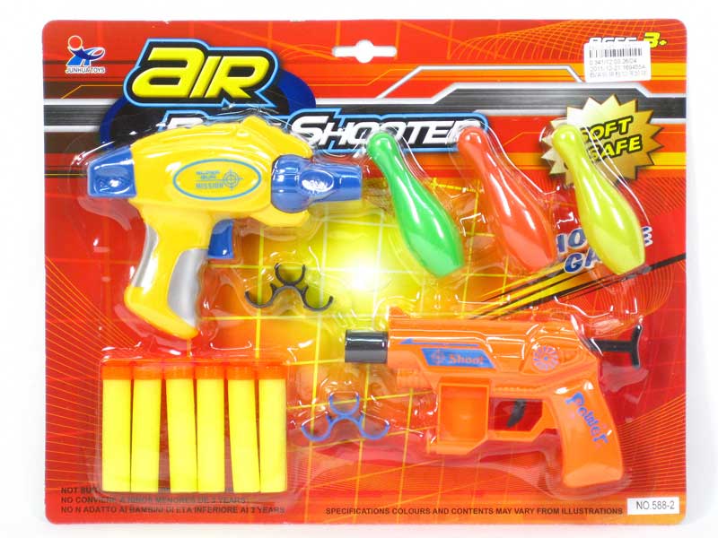 EVA Soft Bullet Gun & Bowling Gun(2in1) toys