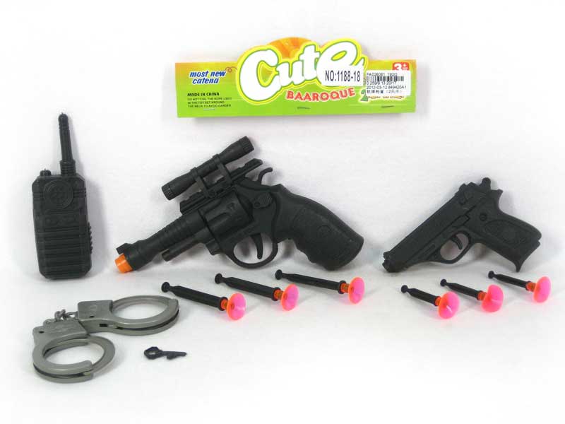 Soft Bullet Gun Set(2in1) toys