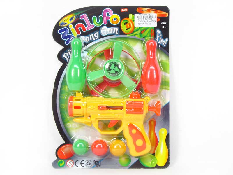 3in1 Pingpong Gun toys