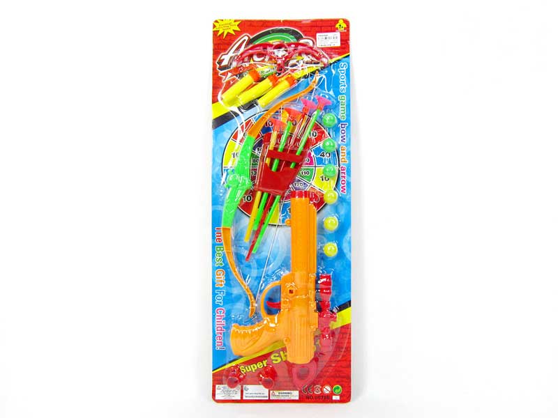 Soft Bullet Gun Set & Bow_Arrow(3C) toys