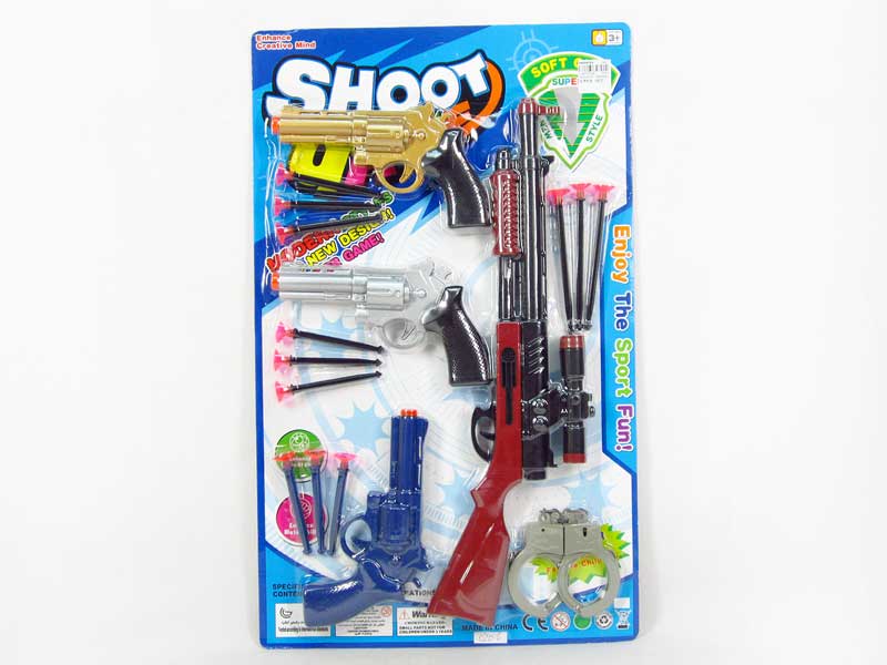 Solf Bullet Gun Set(4in1) toys