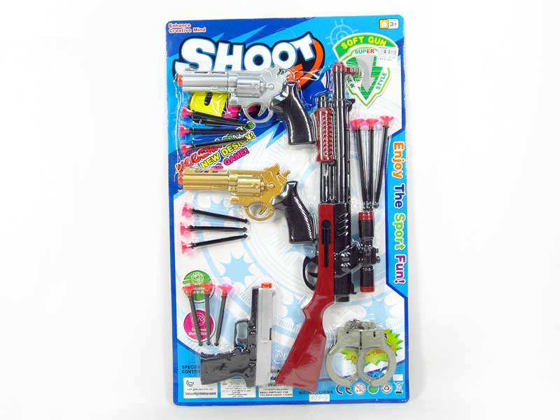 Solf Bullet Gun Set(4in1) toys