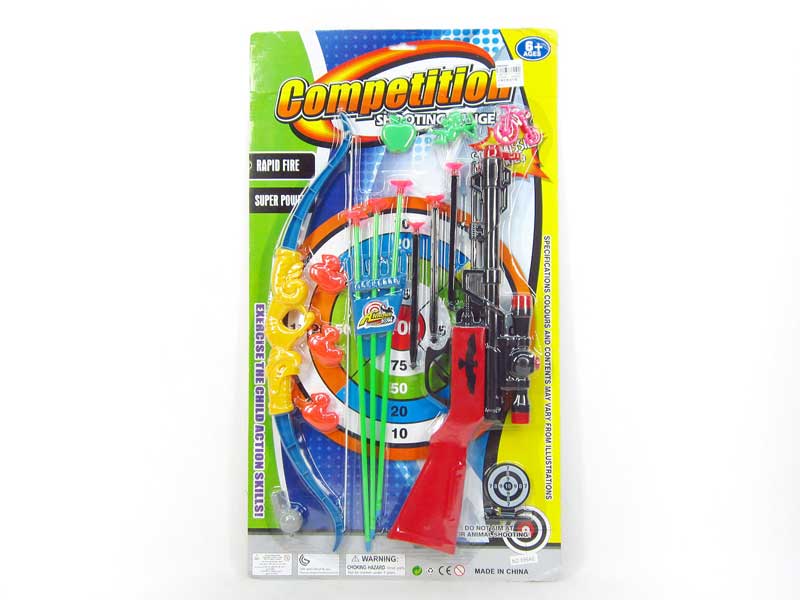 Soft Bullet Gun Set & Bow_Arrow toys