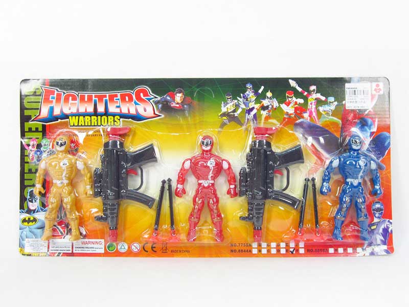 Soft Bullet Gun & Super Man toys