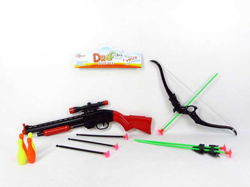 Soft Bullet Gun Set & Bow_Arrow toys