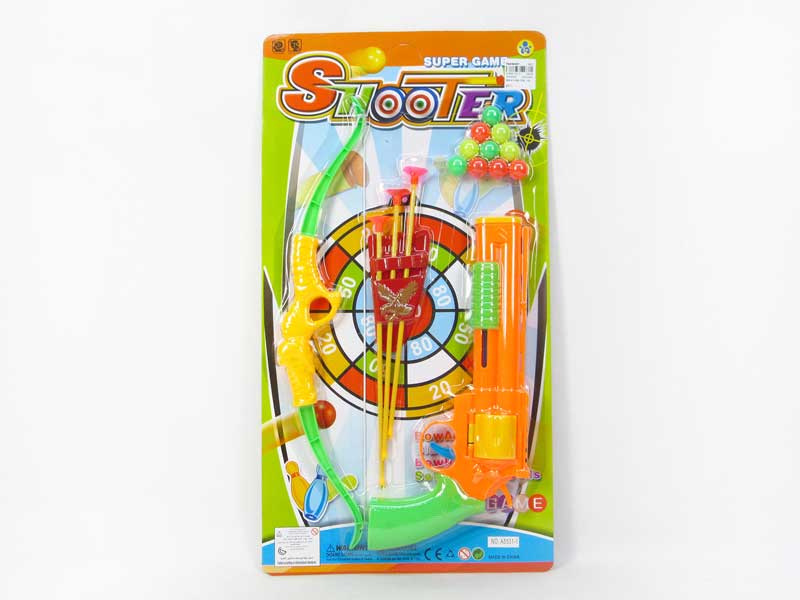 Pingpong Gun & Bow & Arrow（2C） toys