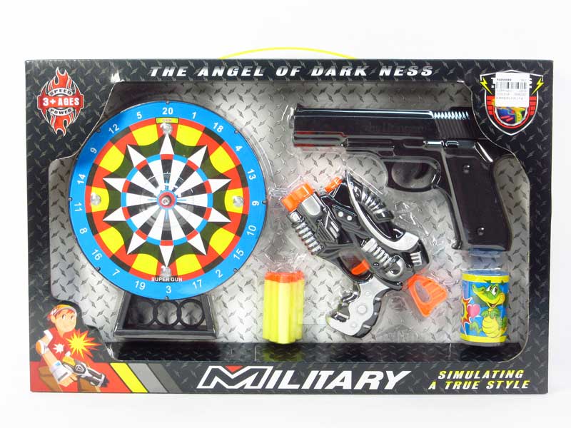 Soft Bullet Gun Set W/Infrared(2in1) toys