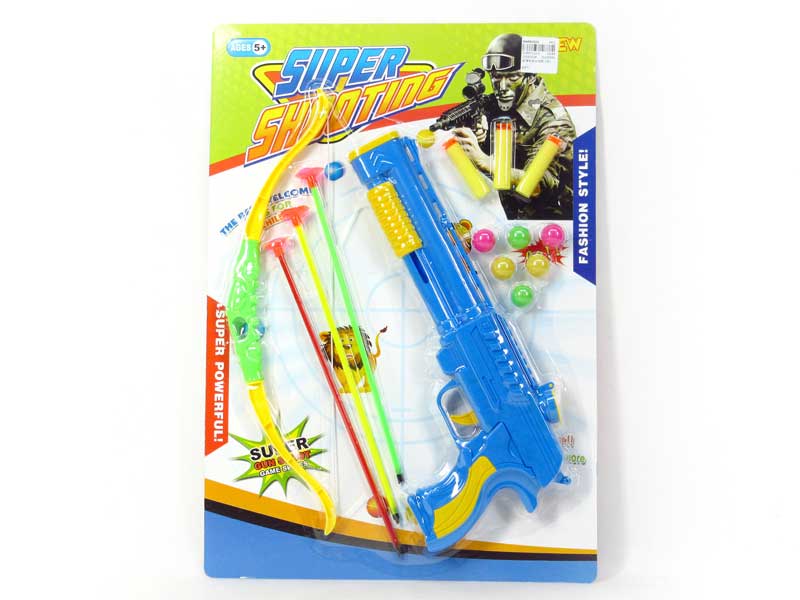 Soft Bullet Gun Set & Bow_Arrow(2C) toys