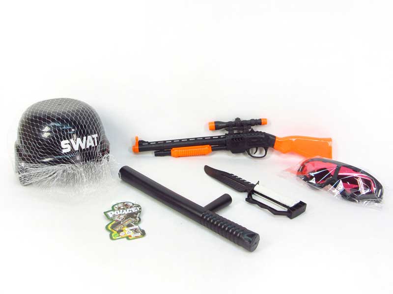 Gun Set & Police Cap toys