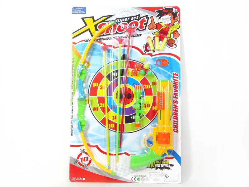 Pingpong Gun Set & Bow_Arrow(3C) toys