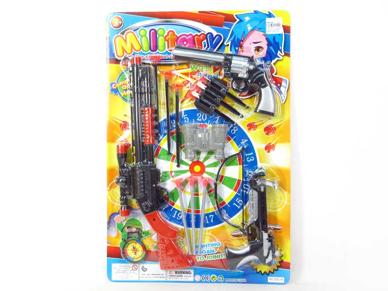 Soft Bullet Gun Set & Bow_Arrow Gun(3in1) toys