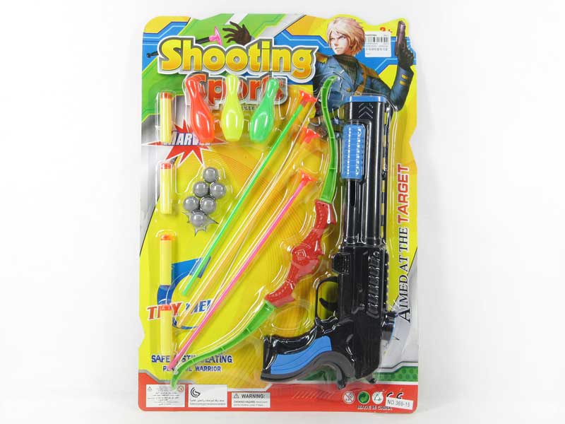 Pingpong Gun Set & Bow Arrow toys
