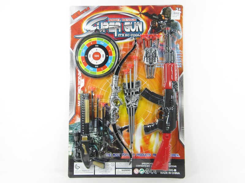 Toy Gun Set & Bow & Arrow toys