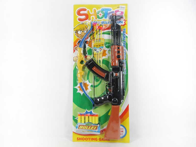 Soft Bullet Gun Set & Bow_Arrow toys