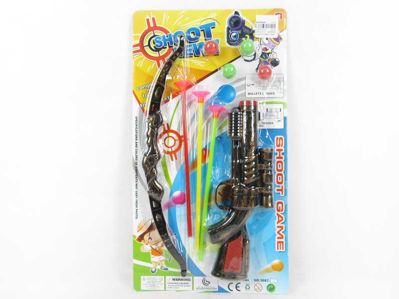 Pingpong Gun & Bow_Arrow toys