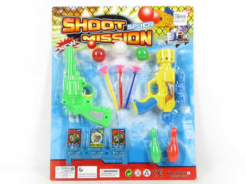 Soft Bullet Gun Set & Pingpong Gun toys